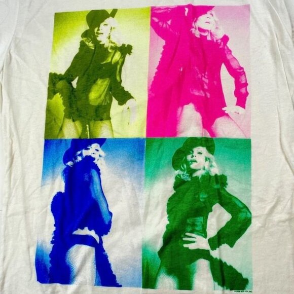 NWOT Madonna Sugar Cubes Tee Shirt White, Size Large - Picture 2 of 3